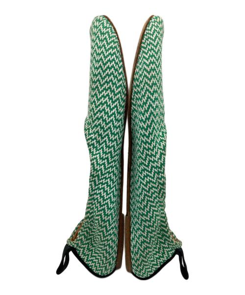 CELINE（セリーヌ）CELINE (セリーヌ) フラットバレエシューズ グリーン サイズ:36の古着・服飾アイテム