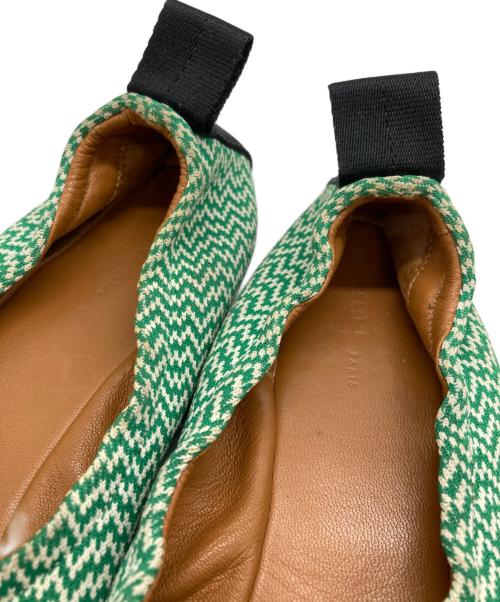 CELINE（セリーヌ）CELINE (セリーヌ) フラットバレエシューズ グリーン サイズ:36の古着・服飾アイテム