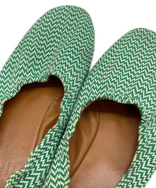 CELINE（セリーヌ）CELINE (セリーヌ) フラットバレエシューズ グリーン サイズ:36の古着・服飾アイテム