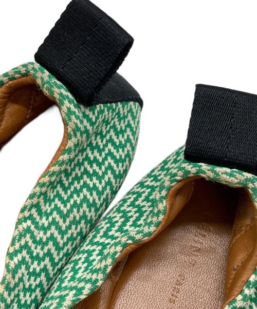 CELINE（セリーヌ）CELINE (セリーヌ) フラットバレエシューズ グリーン サイズ:36の古着・服飾アイテム