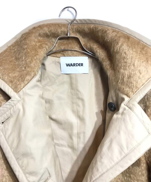 WARDER（ワーダー）WARDER (ワーダー) MOHAIR SHAGGY PIPING COAT ベージュ サイズ:なしの古着・服飾アイテム