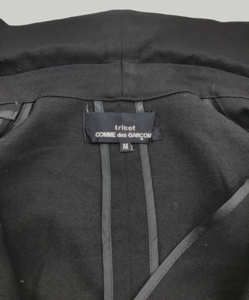 tricot COMME des GARCONS（トリココムデギャルソン）tricot COMME des GARCONS (トリココムデギャルソン) プルオーバー変形テーラードジャケット ブラック サイズ:Mの古着・服飾アイテム