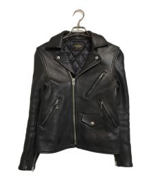 FINECREEK&CO（ファインクリークアンドコー）の古着「Leon the Nostar Custom Deer ライダースジャケット」｜ブラック