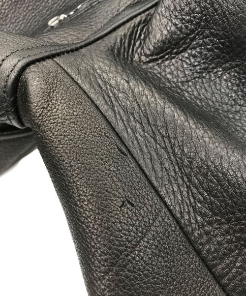 FINECREEK&CO（ファインクリークアンドコー）FINECREEK&CO (ファインクリーク) Leon the Nostar Custom Deer ライダースジャケット ブラック サイズ:36の古着・服飾アイテム