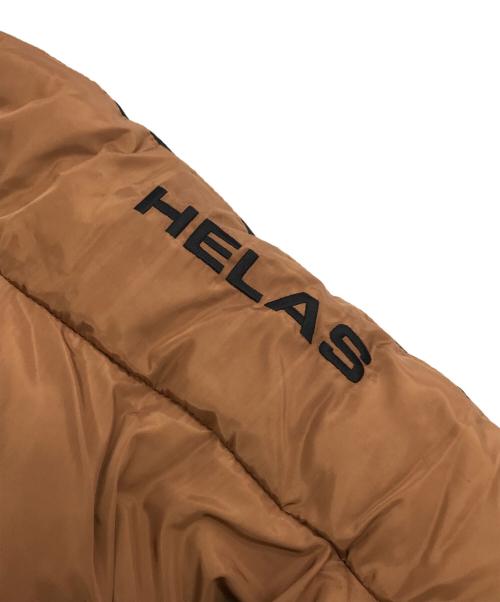 Helas（ヘラス）HELAS (ヘラス) POWDER REVERSIBLE PUFFER JACKET ブラウン×ブラック サイズ:XLの古着・服飾アイテム