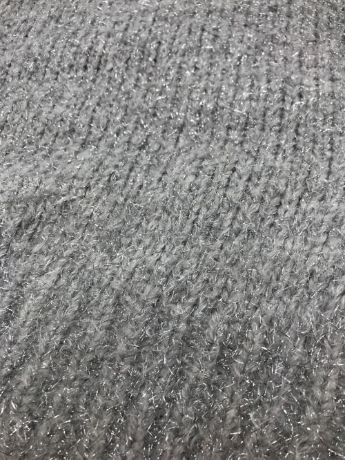 1er Arrondissement（プルミエ アロンディスモン）1er Arrondissement (プルミエ アロンディスモン) ラメシャギーカーディガン シルバー サイズ:Freeの古着・服飾アイテム