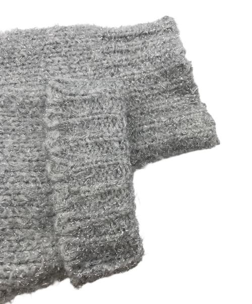 1er Arrondissement（プルミエ アロンディスモン）1er Arrondissement (プルミエ アロンディスモン) ラメシャギーカーディガン シルバー サイズ:Freeの古着・服飾アイテム