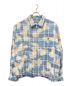 A BATHING APE（アベイシングエイプ）の古着「BLEACHED BAPE CHECK SHIRT JACKET」｜ブルー