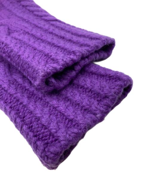 AMI Alexandre Mattiussi（アミアレクサンドルマテュッシ）AMI Alexandre Mattiussi (アミ アレクサンドル マテュッシ) ケーブルニット セーター パープル サイズ:Sの古着・服飾アイテム