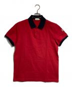 MONCLERモンクレール）の古着「MAGLIA POLO MANICA CORTA」｜レッド