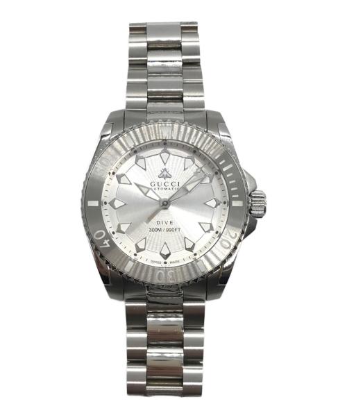 GUCCI（グッチ）GUCCI (グッチ) ダイヴ ウォッチ（40 mm） シルバー サイズ:下記参照の古着・服飾アイテム