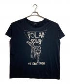 hystericsヒステリックス）の古着「THE GHOST WOLVES/POLAR POWER ビッグT-SHシャツ」｜ブラック
