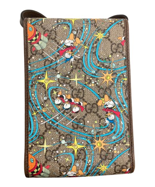 GUCCI（グッチ）GUCCI (グッチ) DISNEY (ディズニー) GGスプリームフォンショルダー ベージュの古着・服飾アイテム