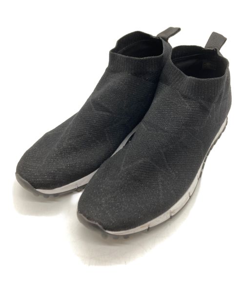 JIMMY CHOO（ジミーチュウ）JIMMY CHOO (ジミーチュウ) ラメスターニットソックススニーカー ブラック サイズ:42の古着・服飾アイテム