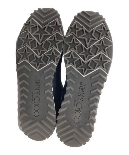 JIMMY CHOO（ジミーチュウ）JIMMY CHOO (ジミーチュウ) ラメスターニットソックススニーカー ブラック サイズ:42の古着・服飾アイテム