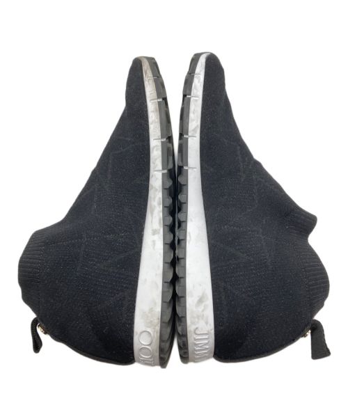 JIMMY CHOO（ジミーチュウ）JIMMY CHOO (ジミーチュウ) ラメスターニットソックススニーカー ブラック サイズ:42の古着・服飾アイテム
