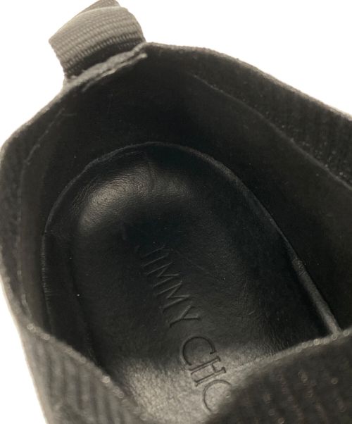 JIMMY CHOO（ジミーチュウ）JIMMY CHOO (ジミーチュウ) ラメスターニットソックススニーカー ブラック サイズ:42の古着・服飾アイテム