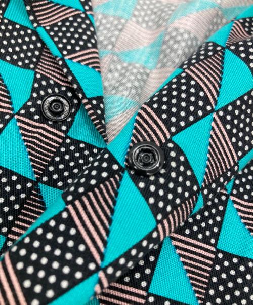 SASQUATCHfabrix.（サスクワッチファブリックス）SASQUATCHfabrix. (サスクワッチファブリックス) 50's Wa-NECK SHIRT グリーン サイズ:Sの古着・服飾アイテム