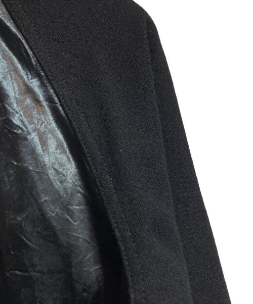 BLACK COMME des GARCONS（ブラックコムデギャルソン）BLACK COMME des GARCONS (ブラック コムデギャルソン) 切替ロングボンバージャケット ブラック サイズ:XXSの古着・服飾アイテム