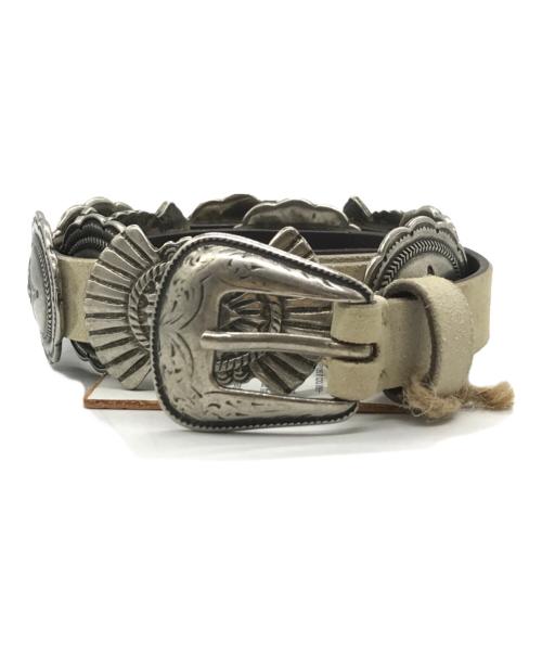 PUNTOVITA（プントヴィータ）PUNTOVITA (プントヴィータ) ウエスタンベルト ベージュ サイズ:75の古着・服飾アイテム