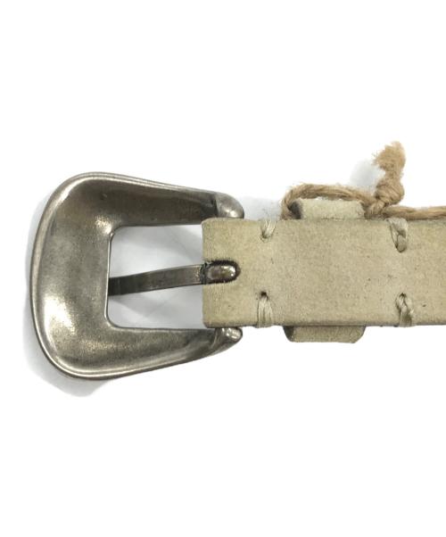 PUNTOVITA（プントヴィータ）PUNTOVITA (プントヴィータ) ウエスタンベルト ベージュ サイズ:75の古着・服飾アイテム