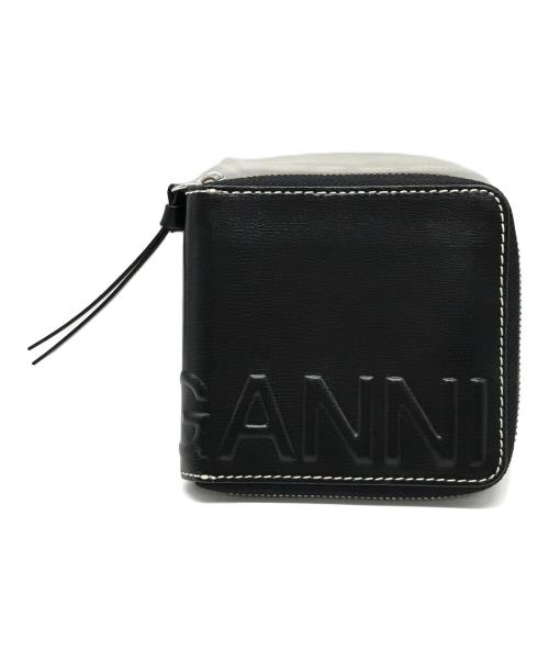 GANNI（ガニー）Ganni (ガニー) ジップアラウンドウォレット ブラックの古着・服飾アイテム