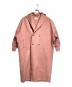 mtmodelist (エムティーモデリスト) リブニットスリーブメルトンロングコート/Melton long coat ピンク サイズ:F：10000円