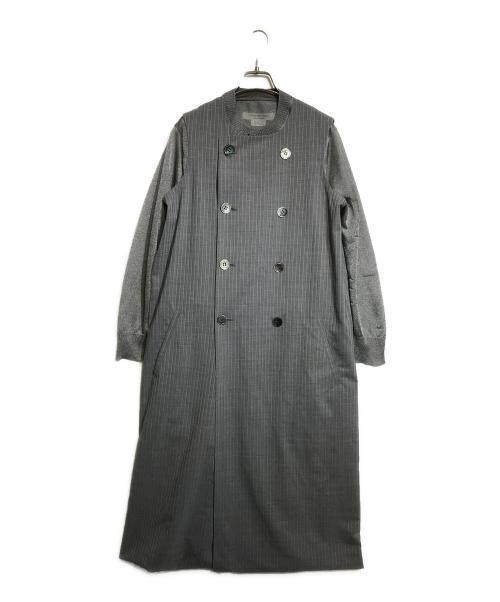 JUNYA WATANABE COMME des GARCONS（(ジュンヤワタナベ コムデギャルソン）JUNYA WATANABE COMME des GARCONS ((ジュンヤワタナベ コムデギャルソン) レイヤードデザインワンピース グレー サイズ:Sの古着・服飾アイテム