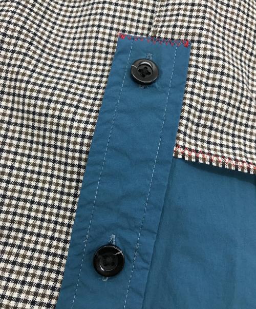 KOLOR（カラー）KOLOR (カラー) 製品染めNyタイプライターシャツ ブルー サイズ:1の古着・服飾アイテム