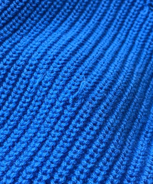 MAISON SPECIAL（メゾンスペシャル）MAISON SPECIAL (メゾンスペシャル) ダメージニットカーディガン ブルー サイズ:2の古着・服飾アイテム