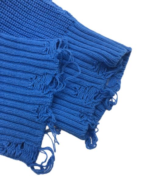 MAISON SPECIAL（メゾンスペシャル）MAISON SPECIAL (メゾンスペシャル) ダメージニットカーディガン ブルー サイズ:2の古着・服飾アイテム