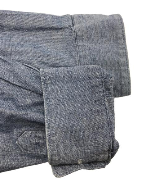 COMME des GARCONS SHIRT（コムデギャルソンシャツ）COMME des GARCONS SHIRT (コムデギャルソンシャツ) ドッキングシャツ ブルー×グレー サイズ:Sの古着・服飾アイテム