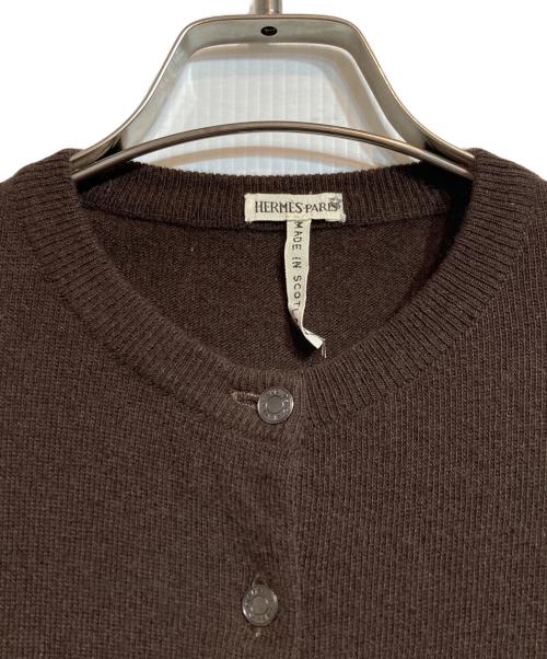 HERMES（エルメス）HERMES (エルメス) セリエボタンカシミヤカーディガン ネイビー サイズ:XSの古着・服飾アイテム