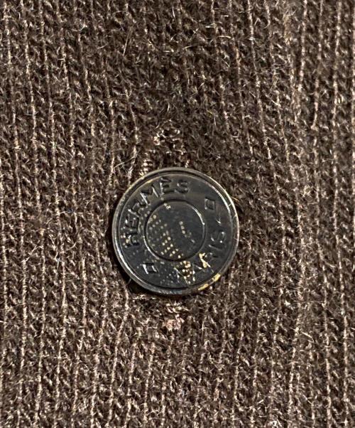HERMES（エルメス）HERMES (エルメス) セリエボタンカシミヤカーディガン ネイビー サイズ:XSの古着・服飾アイテム