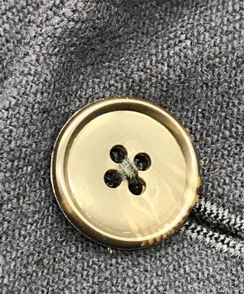 GANGSTERVILLE（ギャングスタービル）GANGSTERVILLE (ギャングスタービル) コットンウールサージテーラードジャケット ネイビー サイズ:Lの古着・服飾アイテム