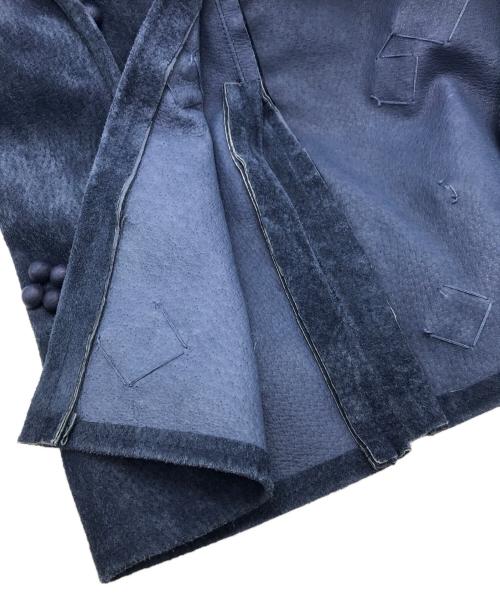 RIV NOBUHIKO（リブノブヒコ）RIV NOBUHIKO (リブノブヒコ) DORJE SUEDE SKIRT ブルー サイズ:2の古着・服飾アイテム