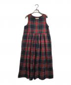 O'NEIL OF DUBLINオニールオブダブリン）の古着「タータンチェックワンピース」｜レッド