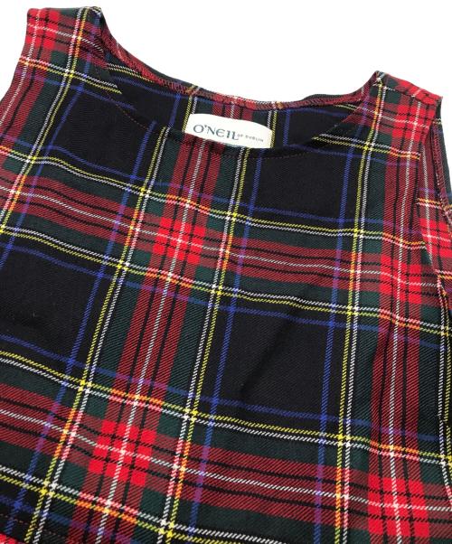 O'NEIL OF DUBLIN（オニールオブダブリン）O'NEIL OF DUBLIN (オニールオブダブリン) タータンチェックワンピース レッド サイズ:Freeの古着・服飾アイテム