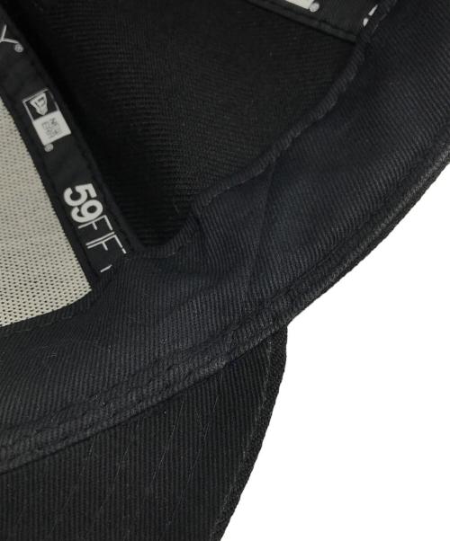 New Era（ニューエラ）New Era (ニューエラ) Yohji Yamamoto pour homme (ヨウジヤマモト プールオム) シグネチャーロゴベースボールキャップ ブラック サイズ:7 3/8の古着・服飾アイテム