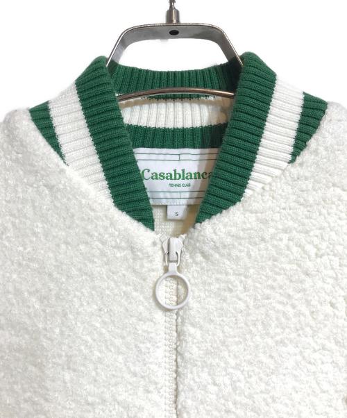 CASABLANCA（カサブランカ）CASABLANCA (カサブランカ) パイルトラックジャケット ホワイト サイズ:Sの古着・服飾アイテム
