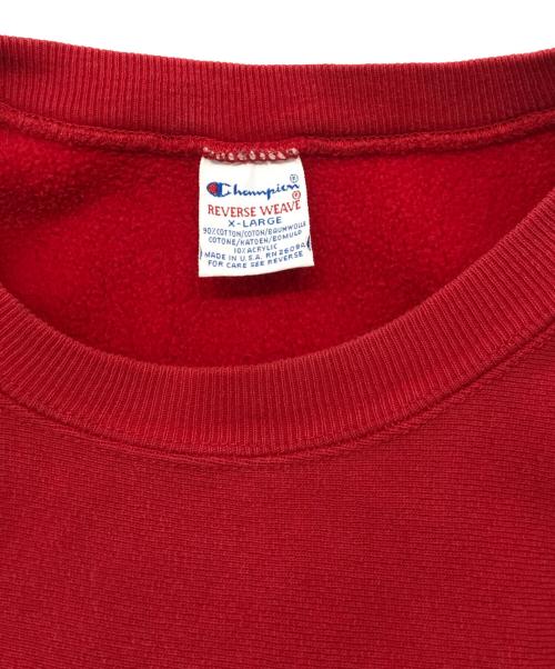Champion（チャンピオン）Champion (チャンピオン) USA製リバースウィーブスウェット レッド サイズ:X LARGEの古着・服飾アイテム