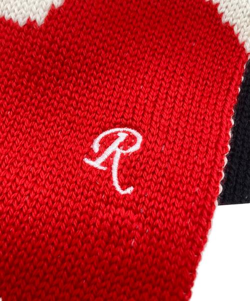 RAF SIMONS（ラフシモンズ）RAF SIMONS (ラフシモンズ) I LOVE YOU JACQUARD WOOL SCARF/ジャガードウールスカーフ ブラック×ホワイト サイズ:ONE SIZEの古着・服飾アイテム