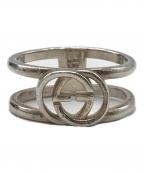 GUCCIグッチ）の古着「インターロッキングGオープンリング」｜シルバー