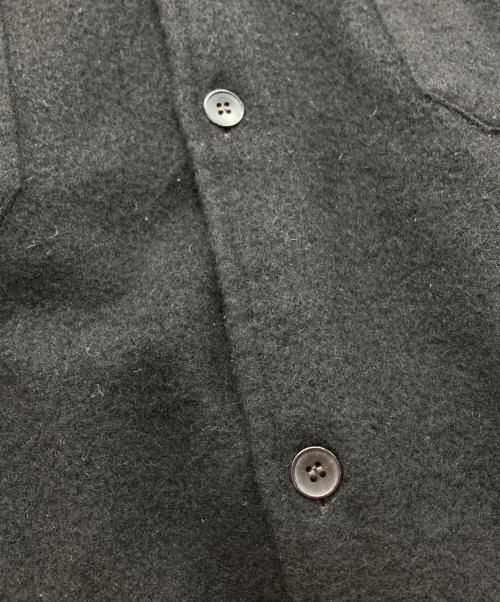 COMOLI（コモリ）COMOLI (コモリ) ウールカシミヤ C.P.Oシャツ ブラック サイズ:2の古着・服飾アイテム