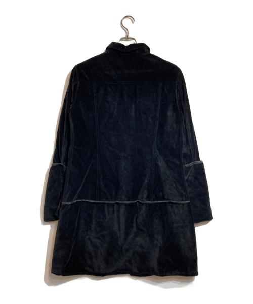 HELMUT LANG（ヘルムートラング）HELMUT LANG (ヘルムートラング) ロールアップベルベットコート ブラック サイズ:42の古着・服飾アイテム