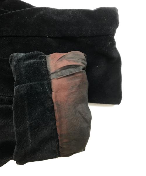 HELMUT LANG（ヘルムートラング）HELMUT LANG (ヘルムートラング) ロールアップベルベットコート ブラック サイズ:42の古着・服飾アイテム