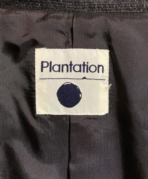 plantation（プランテーション）plantation (プランテーション) ショールカラージャケット グレー サイズ:Lの古着・服飾アイテム