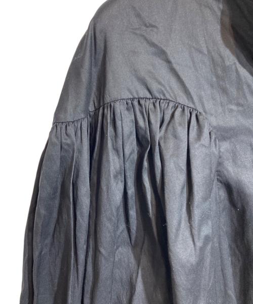 TOTEM（トーテム）TOTEM (トーテム) ギャザースリーブブラウス ブラック サイズ:Ｓの古着・服飾アイテム