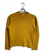 nomiamoノミアモ）の古着「カシミヤミドルゲージニット」｜イエロー