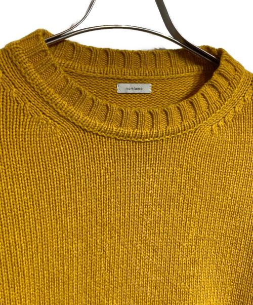nomiamo（ノミアモ）NOMIAMO (ノミアモ) カシミヤミドルゲージニット イエロー サイズ:Mの古着・服飾アイテム
